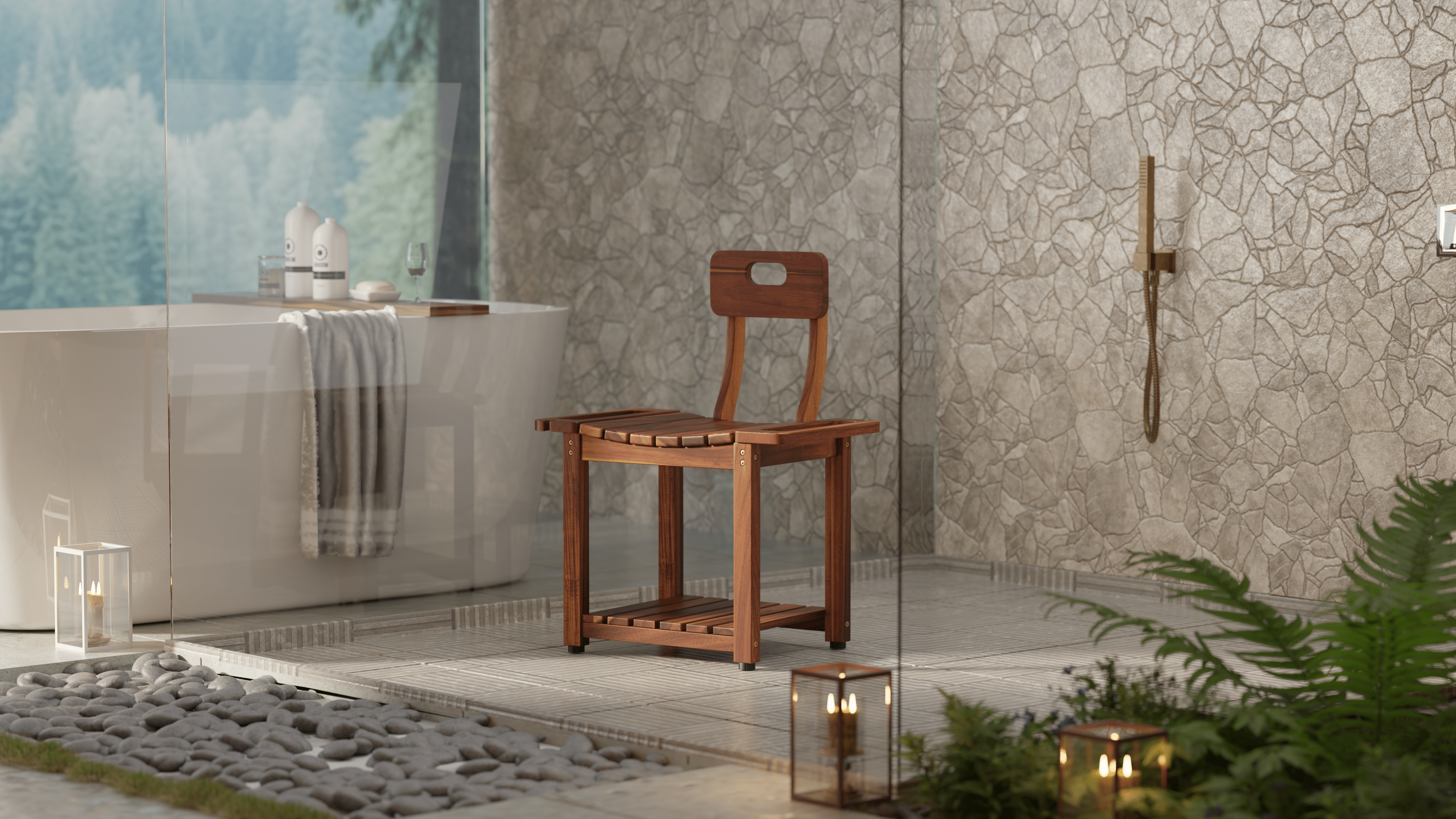 Ensure Safety and Comfort for Your Loved Ones: A Guide to Using the Acacia Wooden Shower Bench for Elderly Family Members - Bluewest