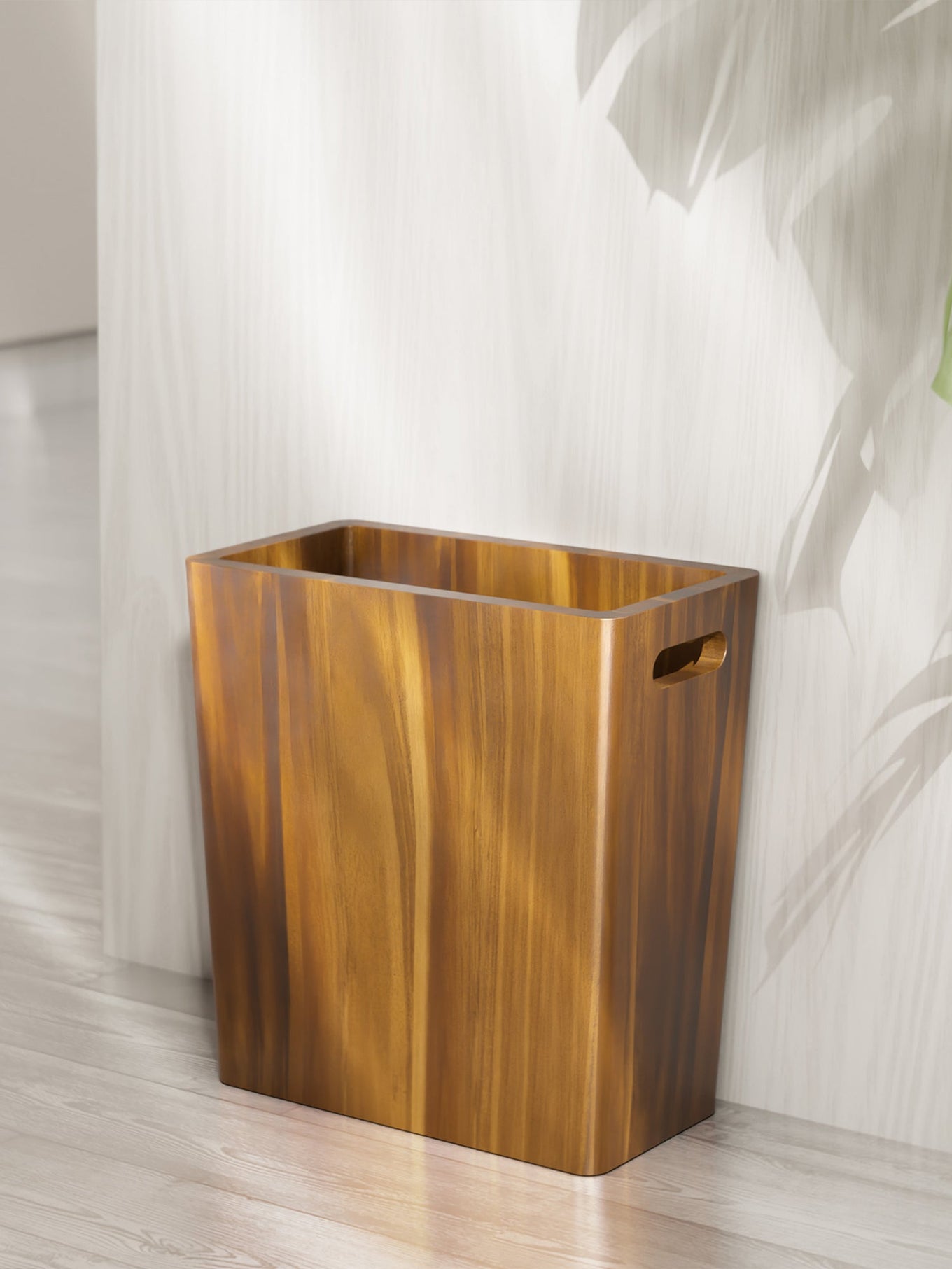 BLUEWEST 2.6 Gallons Wooden Wastebaskets – Solid Acacia - Bluewest