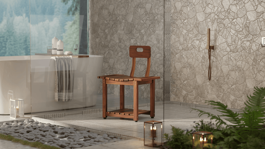 Ensure Safety and Comfort for Your Loved Ones: A Guide to Using the Acacia Wooden Shower Bench for Elderly Family Members - Bluewest
