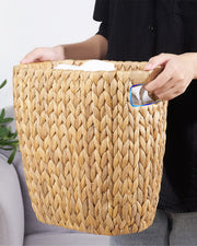 BLUEWEST 3.5 Gallons Wicker Trash Can