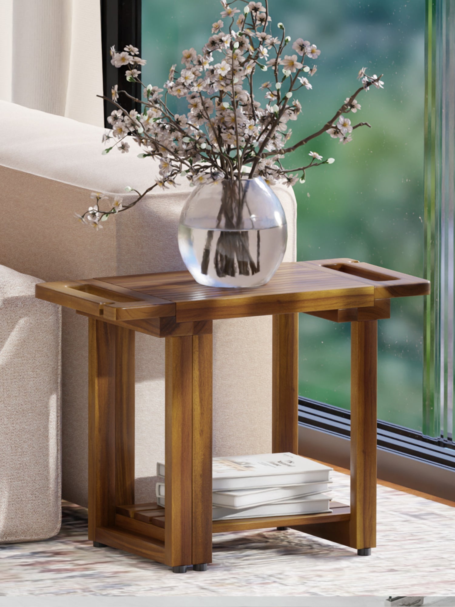 BLUEWEST Adjustable Shower Bench Stool for Inside Shower – 31.7'' - Bluewest